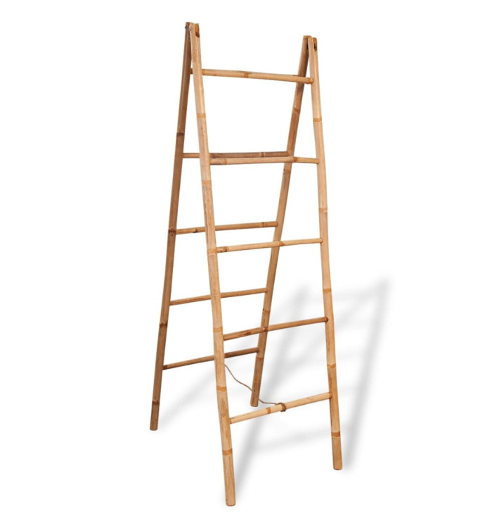 Porte-serviette double avec 5 barreaux Bambou 50 x 160 cm | Mobilier & Déco