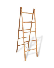 Porte-serviette double avec 5 barreaux Bambou 50 x 160 cm | Mobilier & Déco