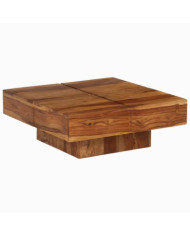 Table basse 80x80x30 cm bois d'acacia massif | Mobilier & Déco