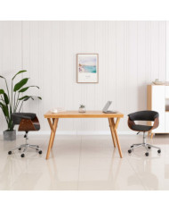 Chaises pivotantes à manger lot de 2 gris tissu | Mobilier & Déco