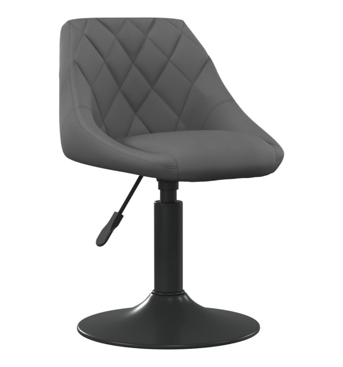 Chaise de salle à manger Gris foncé Velours | Mobilier & Déco