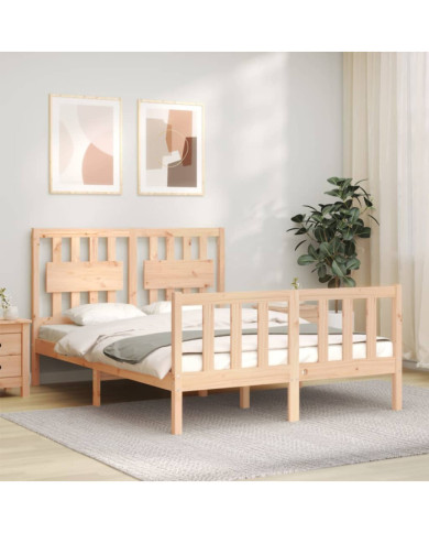 Cadre de lit sans matelas bois de pin massif | Mobilier & Déco