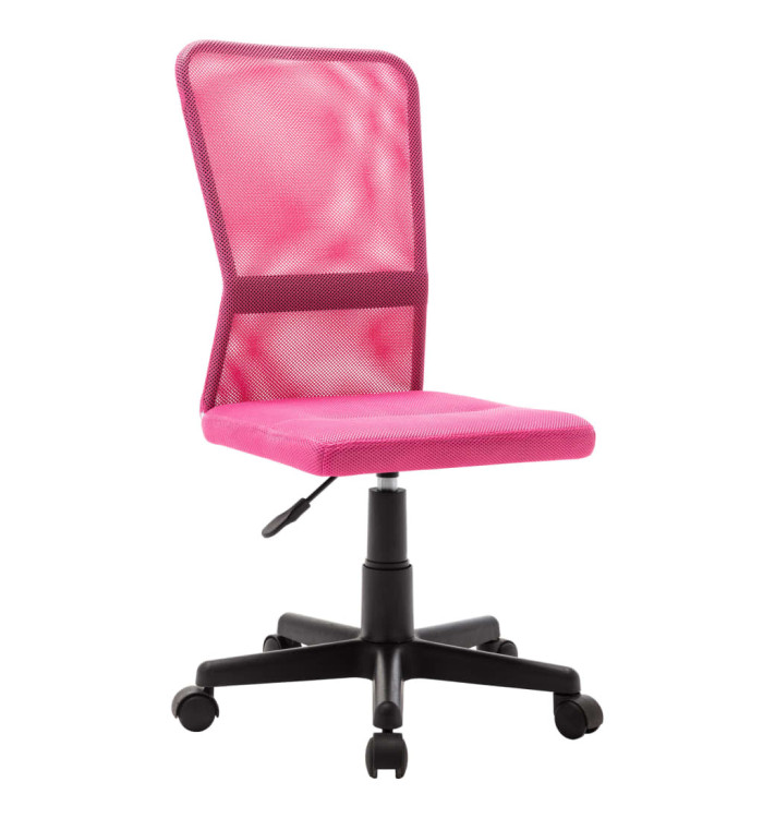 Chaise de bureau Rose 44x52x100 cm Tissu en maille | Mobilier & Déco