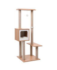 Arbre à chat avec tapis à gratter en sisal 129 cm | Mobilier & Déco
