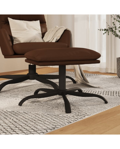 Repose-pied Marron 45x29,5x36 cm Similicuir brillant | Mobilier & Déco