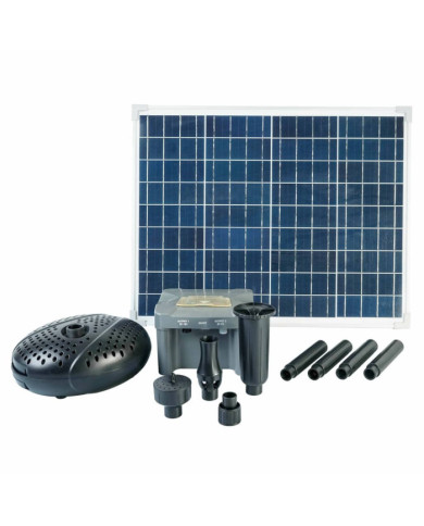 Ubbink Ensemble de panneau solaire, pompe et batterie SolarMax 2500 | Mobilier & Déco
