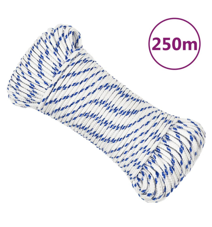 Corde de bateau Blanc 5 mm 250 m Polypropylène | Mobilier & Déco