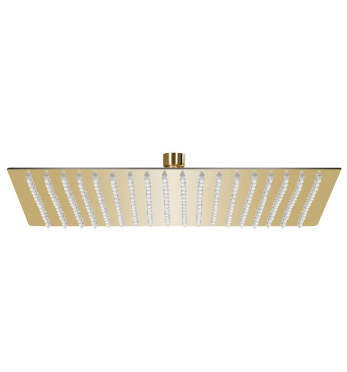 Pomme de douche pluie Acier inoxydable 50x50 cm Carrée Doré | Mobilier & Déco