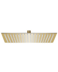 Pomme de douche pluie Acier inoxydable 50x50 cm Carrée Doré | Mobilier & Déco