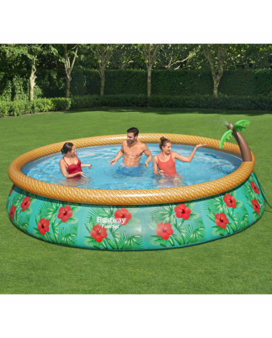 Bestway Ensemble de piscine gonflable Paradise Palms 457x84 cm | Mobilier & Déco