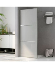 Paroi de douche à l'italienne à verre ESG dépoli 100x195 cm | Mobilier & Déco