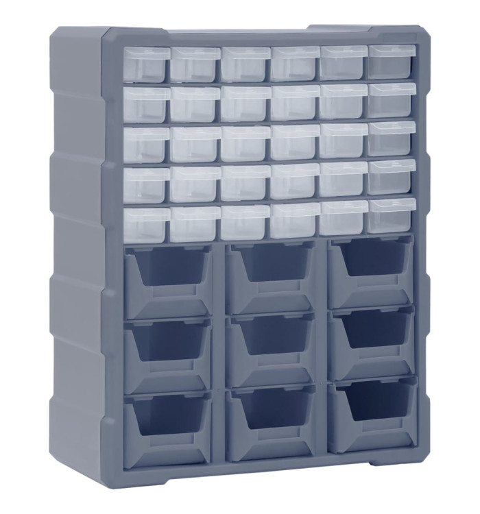 Organisateur multi-tiroirs avec 39 tiroirs 38x16x47 cm | Mobilier & Déco