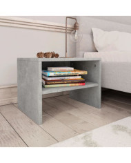 Table de chevet Gris béton 40x30x30 cm Bois ingénierie | Mobilier & Déco
