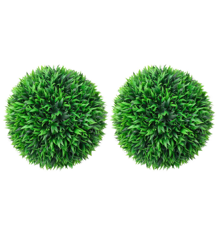 Boules de buis artificielles 2 pcs 47 cm | Mobilier & Déco