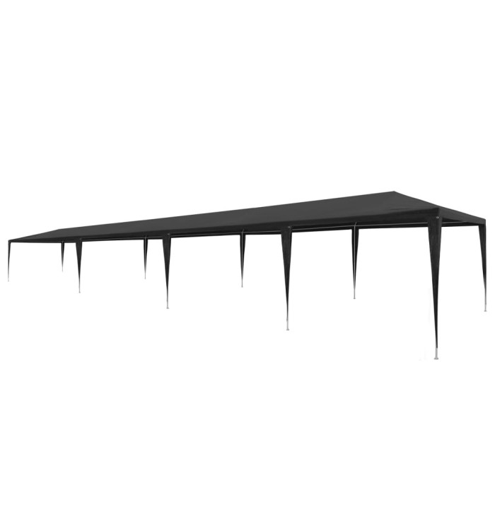 Tente de réception 3x12 m PE Anthracite | Mobilier & Déco
