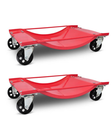 Lot de 2 chariot de visite 500kg | Mobilier & Déco
