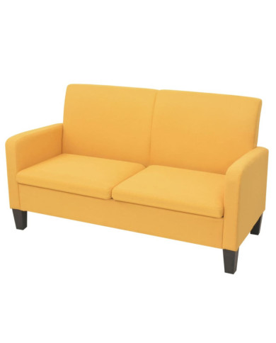 Canapé à 2 places 244721 cm jaune | Mobilier & Déco