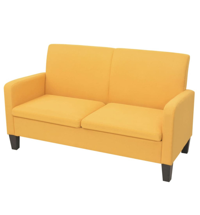 Canapé à 2 places 244721 cm jaune | Mobilier & Déco