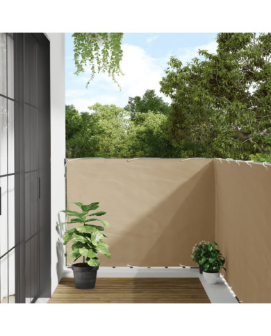 Écran de balcon Beige 120x500 cm Tissu Oxford | Mobilier & Déco