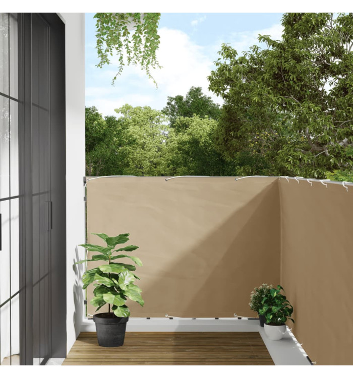 Écran de balcon Beige 120x500 cm Tissu Oxford | Mobilier & Déco