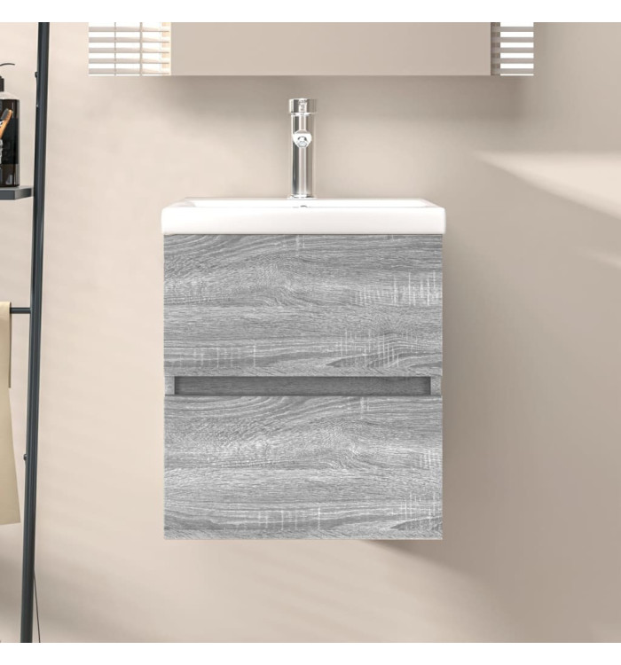 Armoire d'évier Sonoma gris 41x38,5x45 cm Bois d'ingénierie | Mobilier & Déco