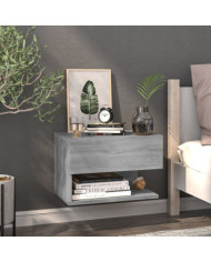 Table de chevet murale Sonoma gris | Mobilier & Déco