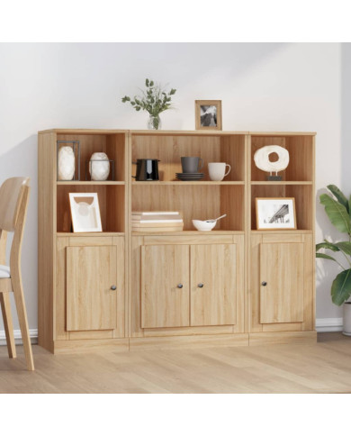Buffets 3 pcs chêne sonoma bois d'ingénierie | Mobilier & Déco