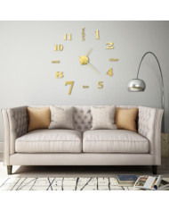 Horloge murale 3D Design moderne 100 cm XXL Doré | Mobilier & Déco