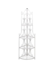 Étagère d’angle pour plantes en blanc | Mobilier & Déco