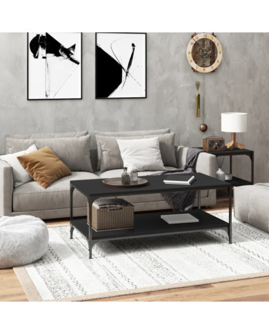 Table basse Noir 100x50x40 cm Bois d'ingénierie | Mobilier & Déco