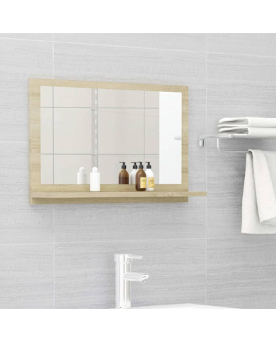 Miroir salle de bain Chêne sonoma 60x10,5x37 cm Bois ingénierie | Mobilier & Déco