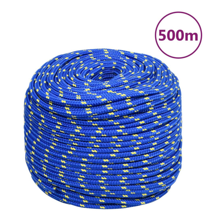 Corde de bateau Bleu 10 mm 500 m Polypropylène | Mobilier & Déco