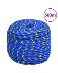 Corde de bateau Bleu 10 mm 500 m Polypropylène | Mobilier & Déco