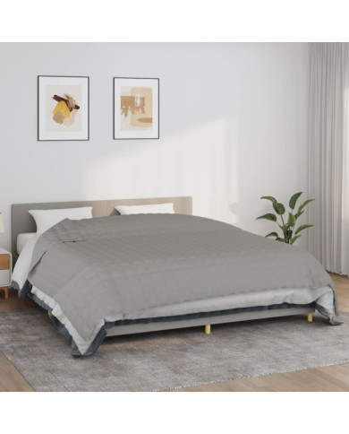 Couverture lestée Gris 220x260 cm 11 kg Tissu | Mobilier & Déco