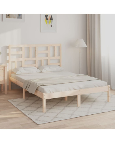 Cadre de lit sans matelas bois massif 120x190 cm | Mobilier & Déco