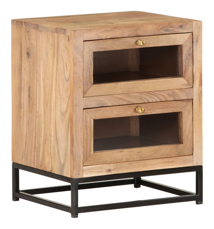 Table de chevet 40x30x50 cm Bois d'acacia massif | Mobilier & Déco