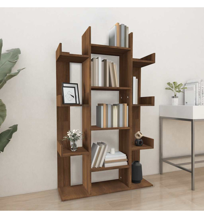 Bibliothèque Chêne marron 86x25,5x140 cm Bois d'ingénierie | Mobilier & Déco