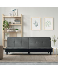 Canapé-lit gris foncé tissu | Mobilier & Déco