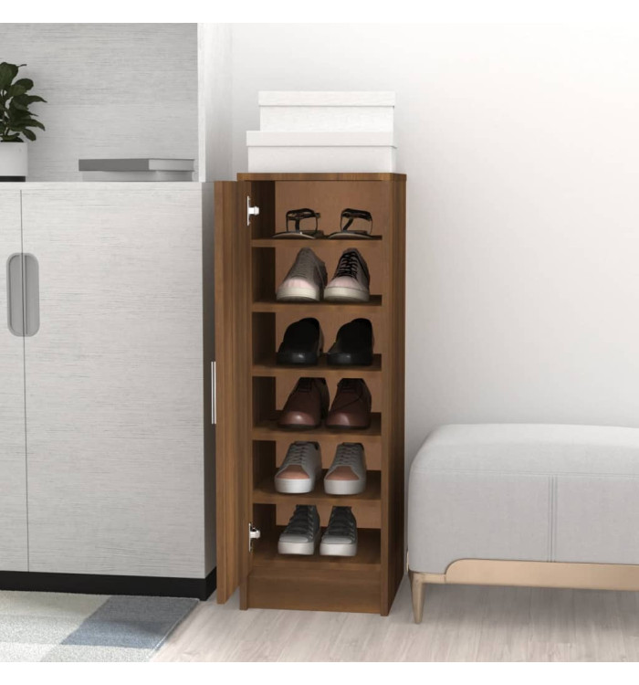Meuble à chaussures Chêne marron 32x35x92 cm Bois d'ingénierie | Mobilier & Déco