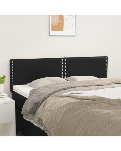 Têtes de lit 2 pcs Noir 72x5x78/88 cm Similicuir | Mobilier & Déco