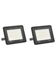 Projecteurs à LED 2 pcs 50 W Blanc chaud | Mobilier & Déco