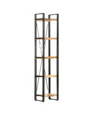 Bibliothèque à 5 niveaux 40x30x180 cm Bois de manguier massif | Mobilier & Déco