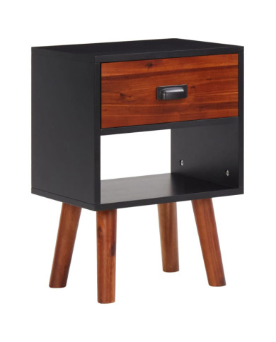 Bois d'acacia massif Table de chevet 40x30x57 cm | Mobilier & Déco