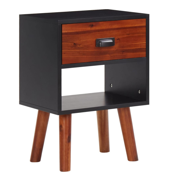 Bois d'acacia massif Table de chevet 40x30x57 cm | Mobilier & Déco