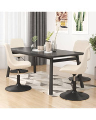 Chaises à manger pivotantes lot de 4 Crème Velours | Mobilier & Déco
