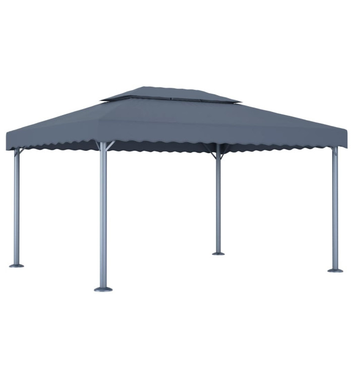 Tonnelle 400x300 cm Anthracite Aluminium | Mobilier & Déco