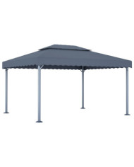 Tonnelle 400x300 cm Anthracite Aluminium | Mobilier & Déco