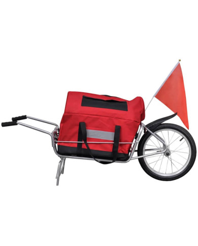 Remorque de vélo à une roue avec sac de rangement | Mobilier & Déco