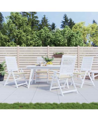 Coussins de chaise de jardin lot de 4 crème 40x40x4 cm | Mobilier & Déco