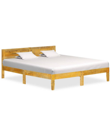 Cadre de lit sans matelas bois de manguier massif 180 cm | Mobilier & Déco